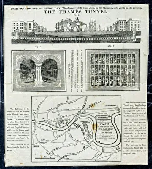 Tunnel Prints: Thames Tunnel Opening Print, Circa 1841/42