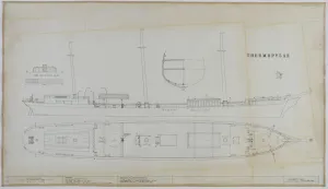 All Image Prints: Thermopylae Clipper Ship Print, General Arrangement and Details
