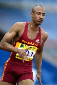 Chris Lambert 200 Metres Print, Norwich Union World Trials