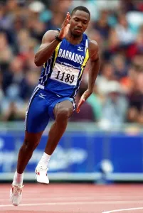 Obadele Thompson 200 Metres Print, Sydney Olympic Games