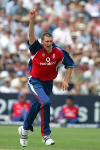 Steve Harmison Print, England Cricket Match