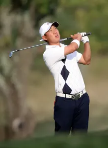 Anthony Kim at the 2008 Ryder Cup Print