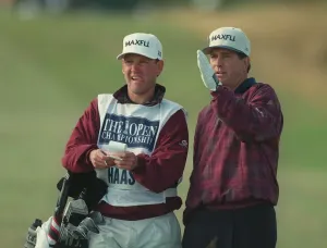 Jay Hs And Caddy Jay Hs British Open Royal Troon Print 1997