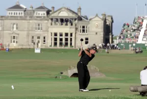 Peter Lonard at The Open St Andrews Print