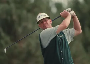 Sandy Lyle Golf Print, Scotland 1998