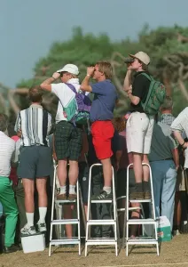 British Open Golf Prints: Spectators On Steps