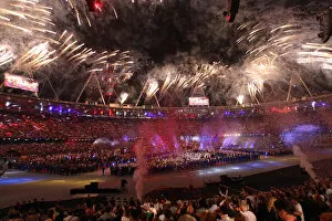 Sport Selection Collection: Olympic Stadium With Fireworks