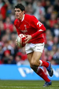 Print of James Hook in Wales V Australia rugby match at Millennium Stadium