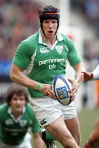 Simon Easterby Print - Ireland v France Rugby Match Stade de France 2006