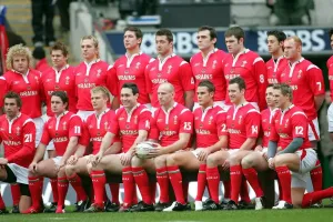 Print of Wales Rugby Union vs England at Twickenham