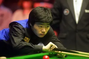 Ding Junhui Print - Snooker at The Barbican Centre, York 2005
