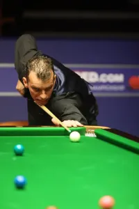 Mark Davis at the 2010 World Snooker Championship Print