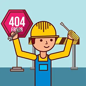404 Error Page Not Found Print