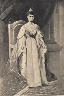 Alexandra Feodorovna Coronation Robes Print