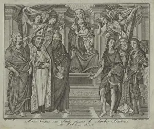 MADONNA ON THRONE PRINT 1791