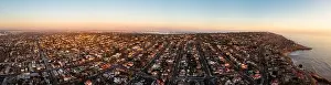 Aerial Panorama of Sunset Cliffs Print, San Diego