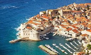 Croatia Collection: Aerial view of Dubrovnik, Croatia, Europe