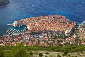 Croatia Collection: Aerial view of the Dubrovnik Old Town, Croatia