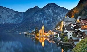Austria Collection: Austria - Hallstatt mountain village, Salzkammergut, Austrian Alps, UNESCO