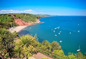 Babbacombe Beach Print - Devon Coast View
