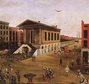 Charleston Square Print, Historic South Carolina Scene