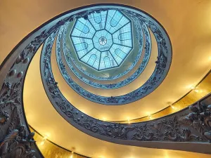 The Bramante Staircase Double Helix Print