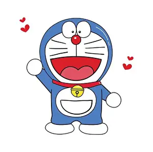 Doraemon Cute Vector Illustration Print