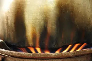 Framed Print : Fire under the cooking pot Print Framed Print : Fire under the cooking pot Print