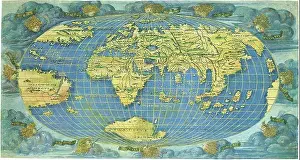 1508 World Map Print