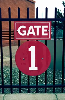 Gate 1 Sign Print at Airport