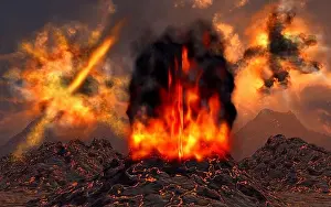 Genesis Volcanic Activity Print