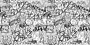 Graffiti Seamless Pattern Print