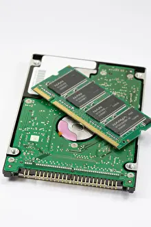 Hard Disk and RAM Module Print