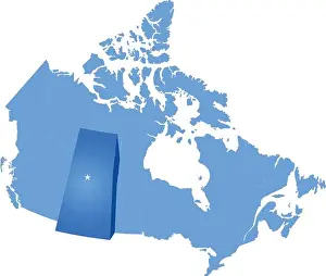 Canada Location Print Illustration