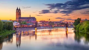 Magdeburg Cityscape Print