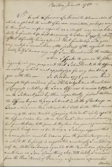 1780 Letter from Nathaniel Appleton Print