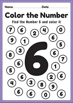 Printable Missing Numbers Worksheet for Preschool Kids