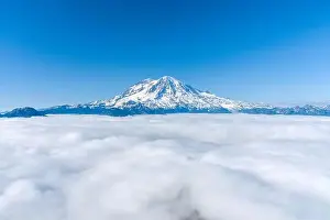 Mount Rainier Print Above the Clouds