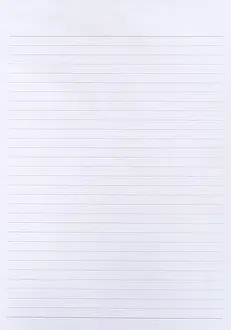 Blank Notebook Paper Print with Lined Texture