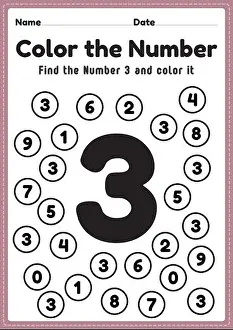 Printable Math Coloring Activity for Preschool and Kindergarten