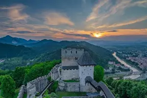 Old Caste Celje Print from Alamy
