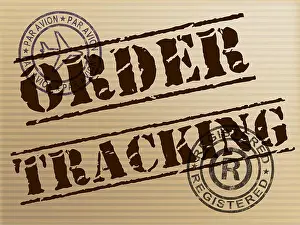 Order Tracking Print - 3D Illustration