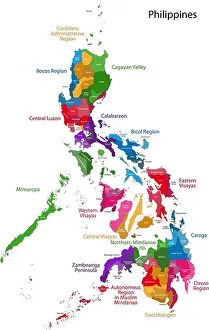 Philippines Map Print - 80 Provinces