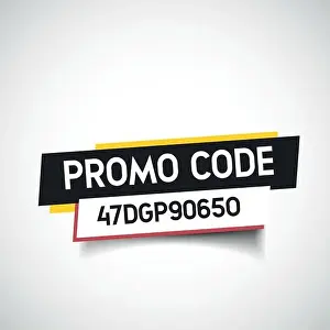 Print of Flat Vector Promo Code Illustration