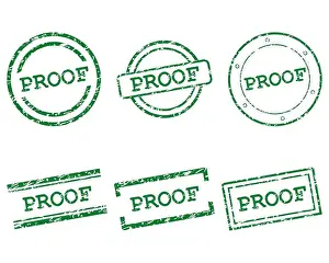 Proof Print of Stamps