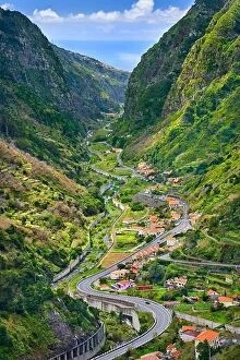 Portugal Collection: Road to Sao Vincente, Madeira Island, Portugal