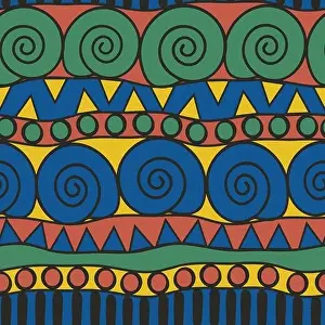 Seamless Tribal Print Vector Pattern