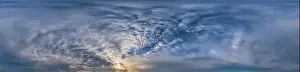 Seamless Print of Stratocumulus Clouds in Equirectangular Format