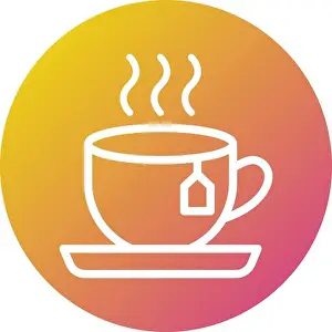 Framed Print : Tea Vector Icon Print Illustration