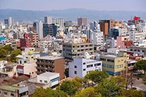 Images Dated 17th April 2014: Wakayama City, Japan downtown cityscape in the afternoon
